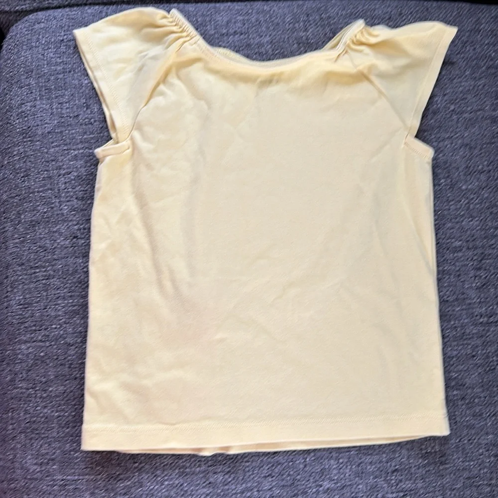 Gymboree Girls Size 6 Yellow Embroidered Pink Lemonade Tank Top 🍋